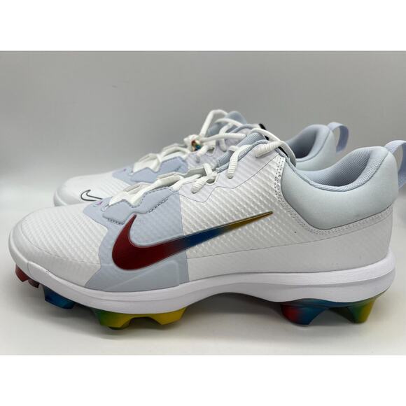 Nike Force Trout 9 Pro MCS 'Rainbow' Baseball Cleats FB2908-106 Men's Size 12 - Picture 2 of 12